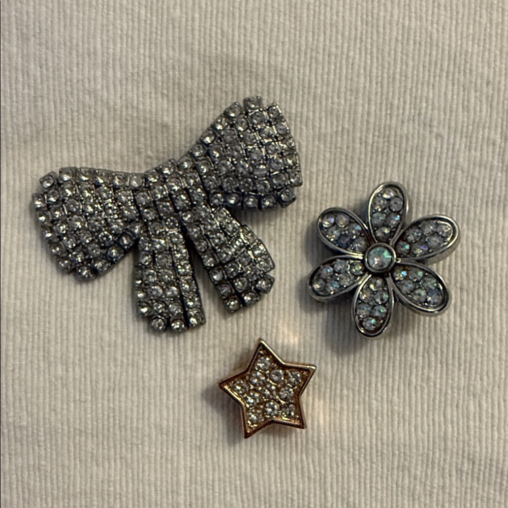Sparkling Rhinestone CROCS Charm Set